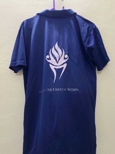 Collered Tshirt Navy Blue