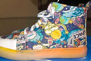 Funky Space Print Sneakers