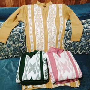 Woolen Kurti Set