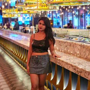 black leather strappy top