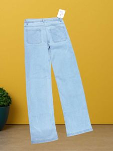 🤑L@95 Size-28 Light Wash Wide Leg Jeans