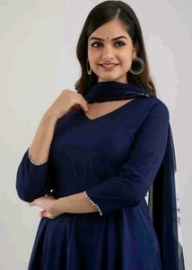 Flared Kurta With Dupatta