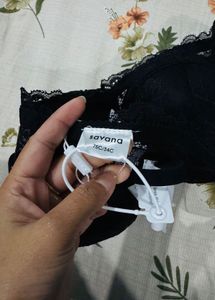 Black Lace Bra &amp; Panty Set