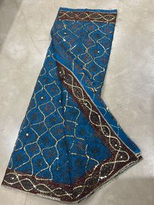Beautiful Embroidery Saree With Attached Blouse