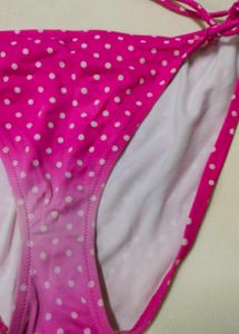 Pink Polka Dot Bikini Bottom