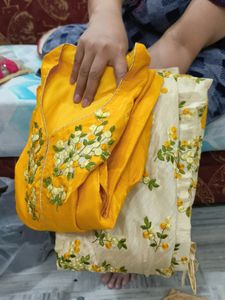 YELLOW COLOUR PAIRRING DRESS FROM GIRLS