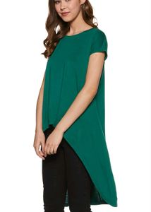 AND Cusual Regular Sleeves Solid Green Tunic