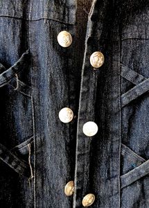 Vintage Denim Crop Jacket