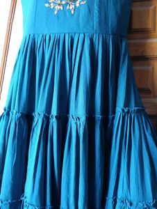 Blue Dress w/ Yellow Jacket