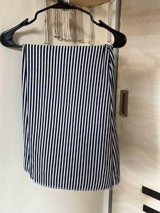 CULOTTES- White N Navy Blue Striped