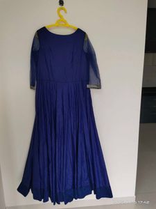 Elegant Blue Ethnic Gown - XL