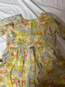 floral short kurti