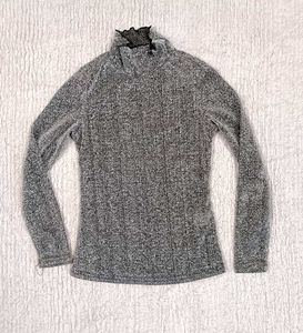 SHEIN Gray Turtleneck Top