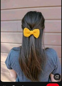 Crochet Cherry Hair Tie