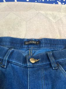 Blue Streachble Denim With Pockets