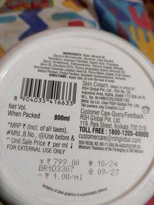NEW WITH TAG JOY SKIN FRUITS CREAM 800ML