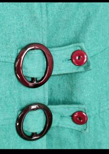 Green Button-Up Coat