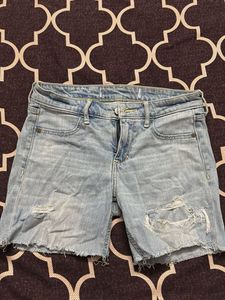 Blue Denim Shorts