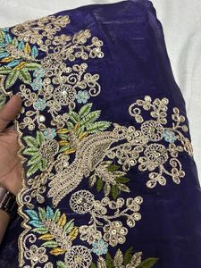 Elegant Embroidered Saree