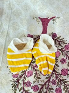0-3 Months  Combo Of Baby Pants And A Bootie