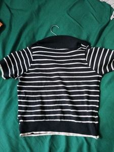 Black And White Stripe Tank Top