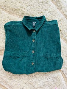 Green Corduroy Shirt
