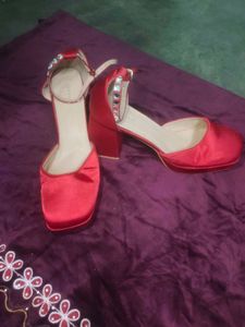 Red Platform Heels