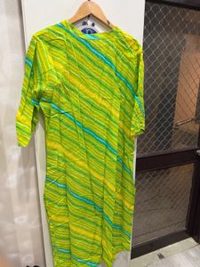 Striped Green Kurta