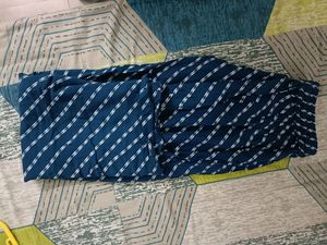 Navy Blue Striped Lounge Plazzo