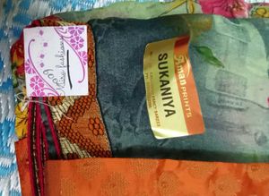 Floral Print Saree
