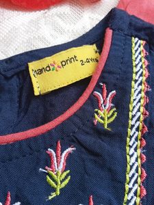 2-4yrs Baby Plazo Set Pack Of 1