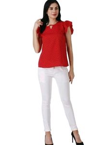Red Polks Dot Top