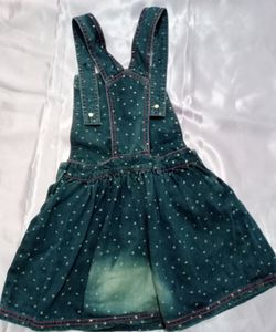 Denim Dungree Skirt - 4-5 years