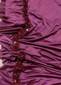 Stylish Ready-to-Wear Ruffle Satin Saree
