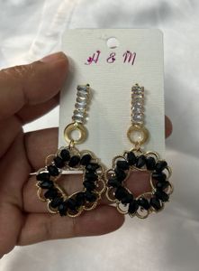 Brand New Elegant Black  Earrings