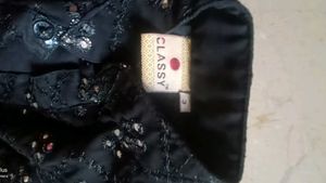 Boys' Black Embellished Kurta