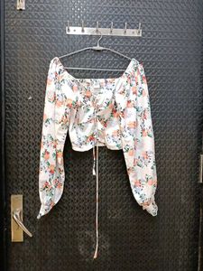 Floral Print Crop Top