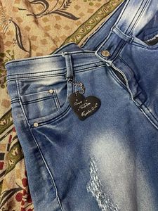 blue straight jeans