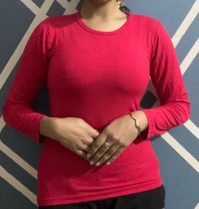 pink Long Sleeve T-Shirt