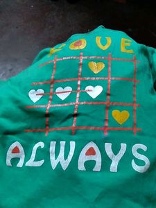 Love Always Green Graphic Top