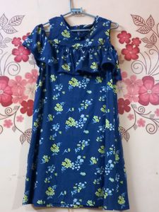 Cold Shoulder Dress For Girls