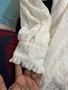 Elegant White Lace Blouse