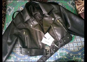 savana leather jacket black