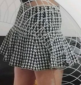 Houndstooth mini Skirt