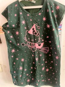 green printed t shirt