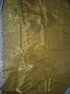 Mustard Embellished Saree with blouse