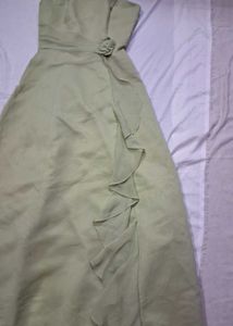 Valerie x Hansel &amp; Gretel Olive Garden Ruffle Gown