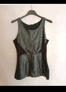 ZARA Leather Tank Top