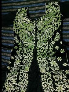 Elegant Embroidered Ethnic Gown