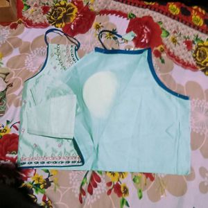 Pink Ethnic Skirt top with dupatta